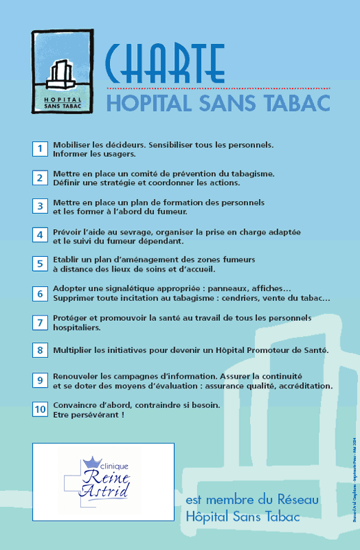Charte hôpital sans tabac